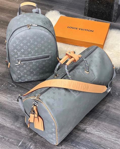 gray louis vuitton duffle bag